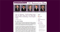 Desktop Screenshot of ncbusinesslawblog.net